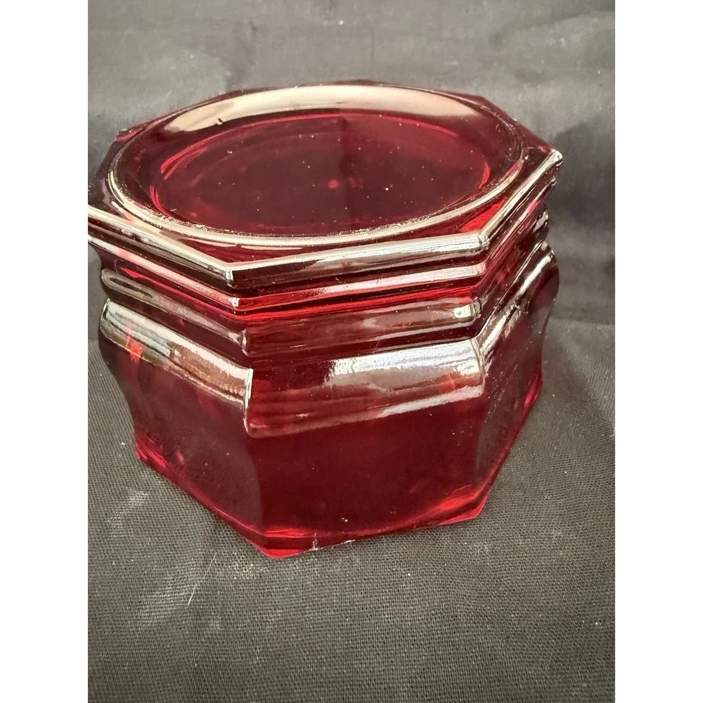 Unmarked red glass